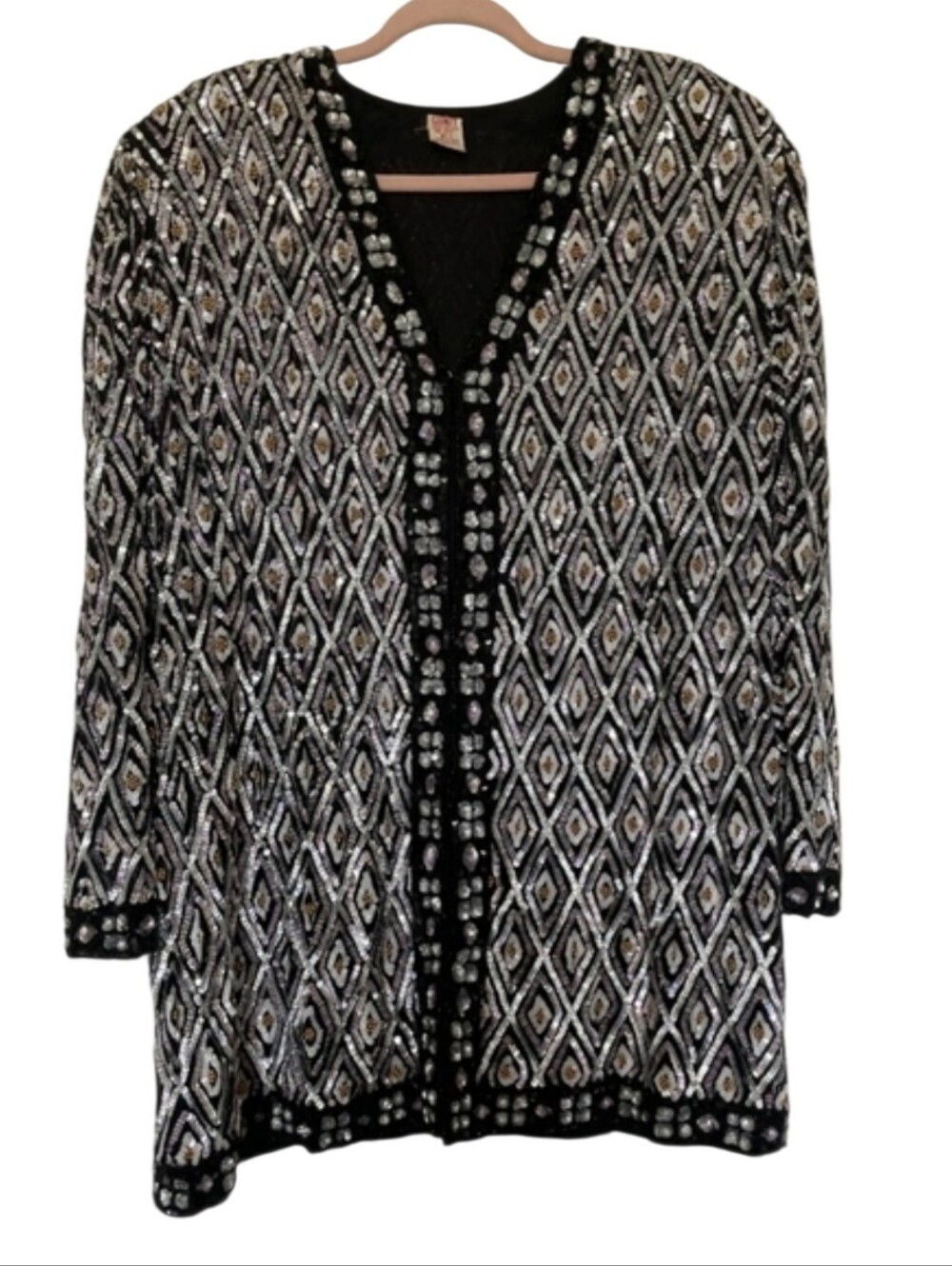 Vintage Gunit XL Beaded Sequin Evening Jacket India